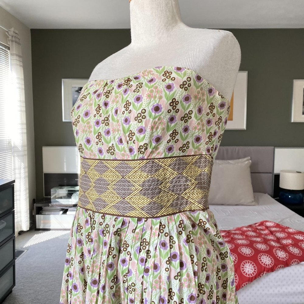 Plenty by Tracy Reese Strapless Summer Dress in Floral US8 - G - Picture 5 of 10